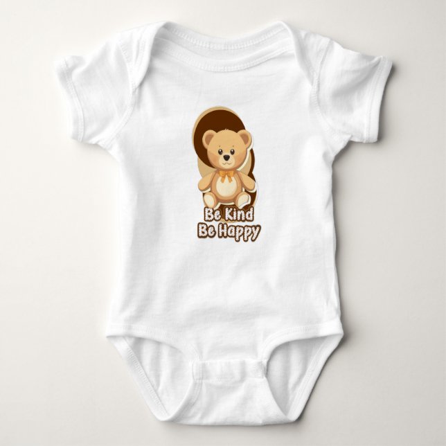Cute Bear Baby Bodysuit Baby Strampler (Vorderseite)