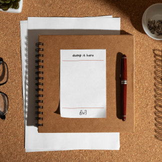 Cute bear dump it here post-it klebezettel