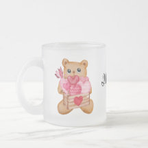 Cute bear in love full of love