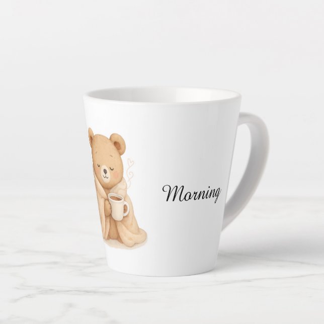 Cute Bear Latte Mug Milchtasse (Rechte Ecke)