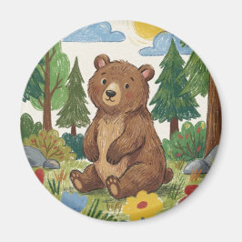 Cute Bear Woodland Animal Magnet