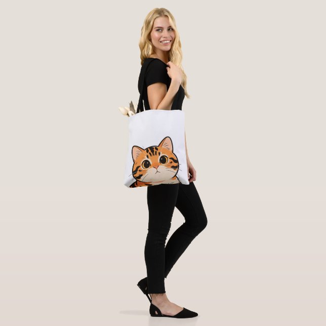 Cute Bengal Cat Tote Bag (Am Model)