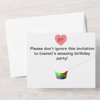 Cute BFF-Geburtstag  All In One Einladung