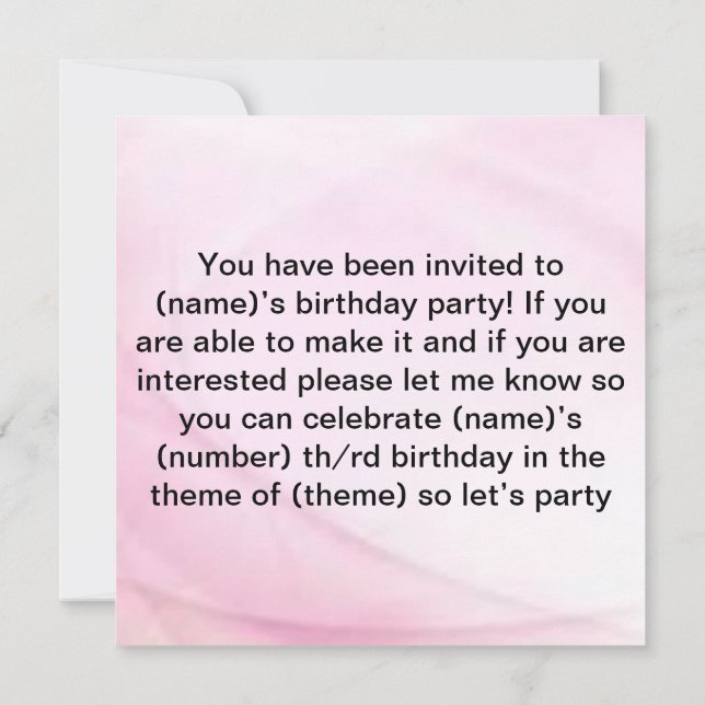 Cute BFF-Geburtstag  Einladung (Rückseite)