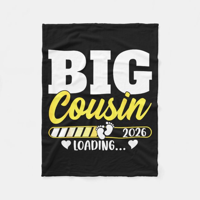 Cute Big Cousin Loading 2026 Promoted To Big Cousi Fleecedecke (Vorderseite)