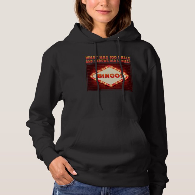 Cute Bingo Design For Casino Game Bingo Lover 2 Hoodie (Vorderseite)