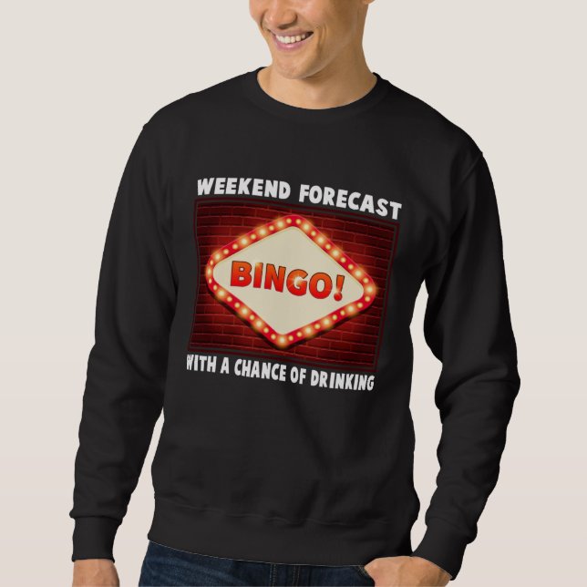 Cute Bingo Design For Casino Game Bingo Lover 3 Sweatshirt (Vorderseite)