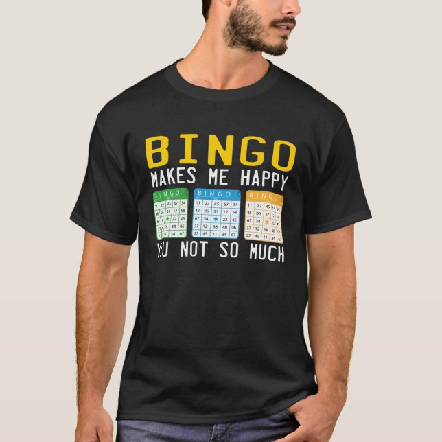 Cute Bingo For Casino Game Bingo T-Shirt (Vorderseite)