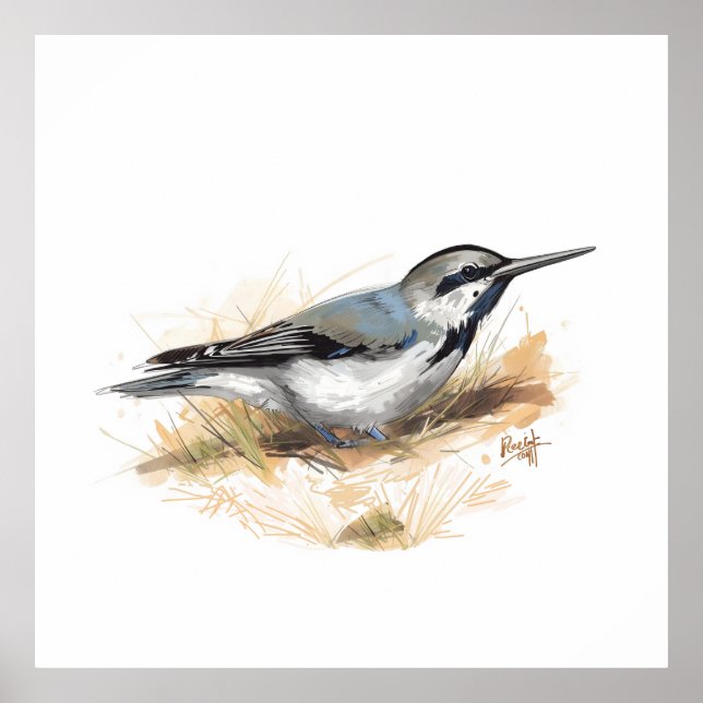 cute bird poster (Vorne)