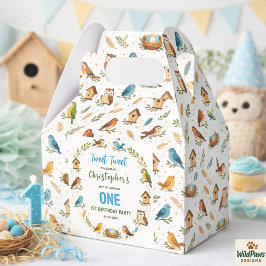 Cute Birds 1st Birthday Party – Fun Kids Geschenkschachtel