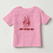 Cute Birthday Candle T-Shirt for Kids