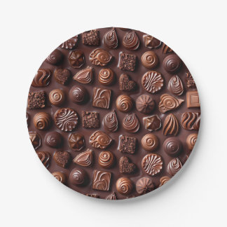 Cute Birthday Chocolate Unique Trendy Food Pappteller