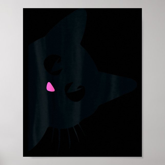 Cute Black Cat Halloween Costume Kitten Kids Toddl Poster (Vorne)