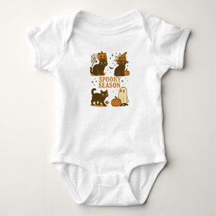 Cute black cat halloween png ・ spooki cats ・ too c baby strampler