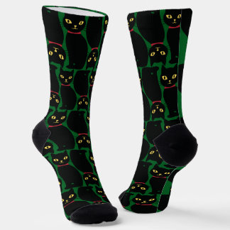 Cute Black Cat Socks Gift for Black Cat Lovers  Socken