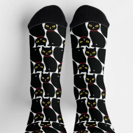 Cute Black Cat Socks Gift for Black Cat Lovers Socken