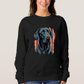 Cute Black Lab Black Labrador Retriever Puppy Dog  Sweatshirt