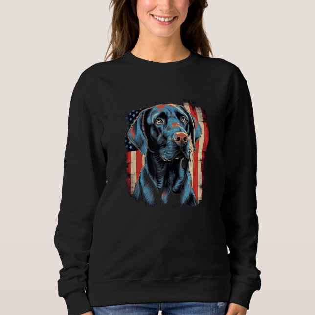 Cute Black Lab Black Labrador Retriever Puppy Dog  Sweatshirt (Vorderseite)