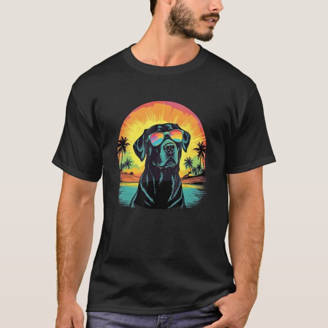 Cute Black Lab Black Labrador Retriever Puppy Dog  T-Shirt (Vorderseite)