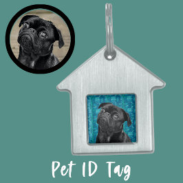 Cute Black Pug Face Charm | Unique Custom Dog Love Tiermarke