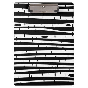 Cute black white tree pattern mouse pad drum stick klemmbrett