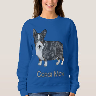 Cute Blue Merle Cardigan Welsh Corgi Mom Dog Lover Sweatshirt