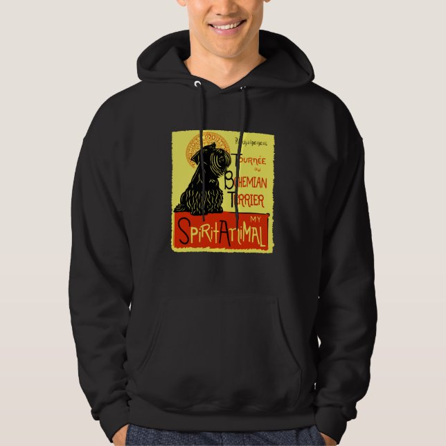 Cute Bohemian Terrier Dog Cesky Terrier Hoodie (Vorderseite)