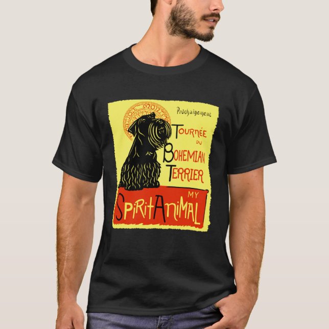 Cute Bohemian Terrier Dog Cesky Terrier T-Shirt (Vorderseite)