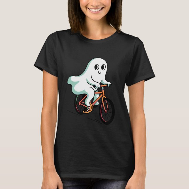 Cute Boo Ghost Cycling Halloween Toddler Kids Tric T-Shirt (Vorderseite)