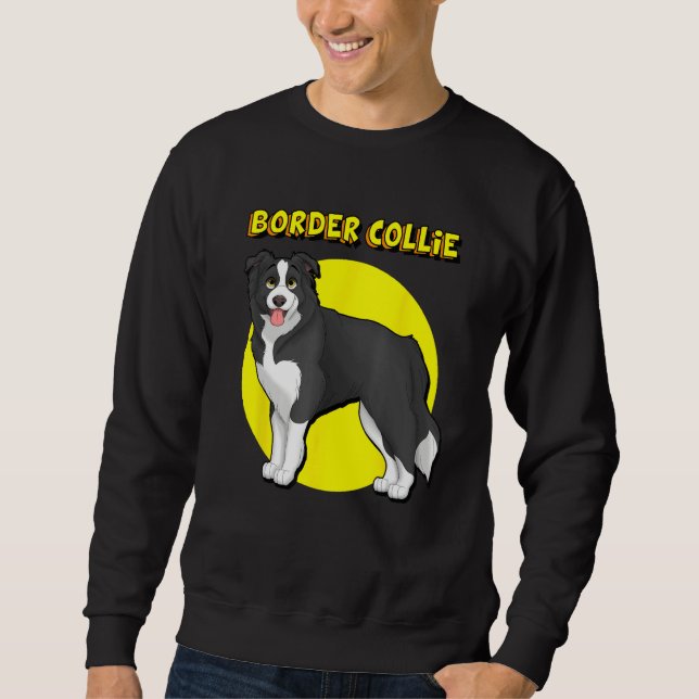 Cute Border Collie Sweatshirt (Vorderseite)