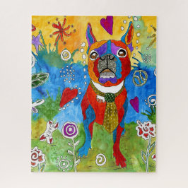 Cute Boston Terrier Puzzle - 520 Teile
