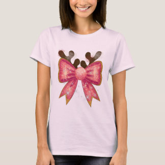 cute bow design T-shirt for girls