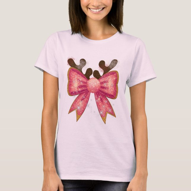cute bow design T-shirt for girls (Vorderseite)