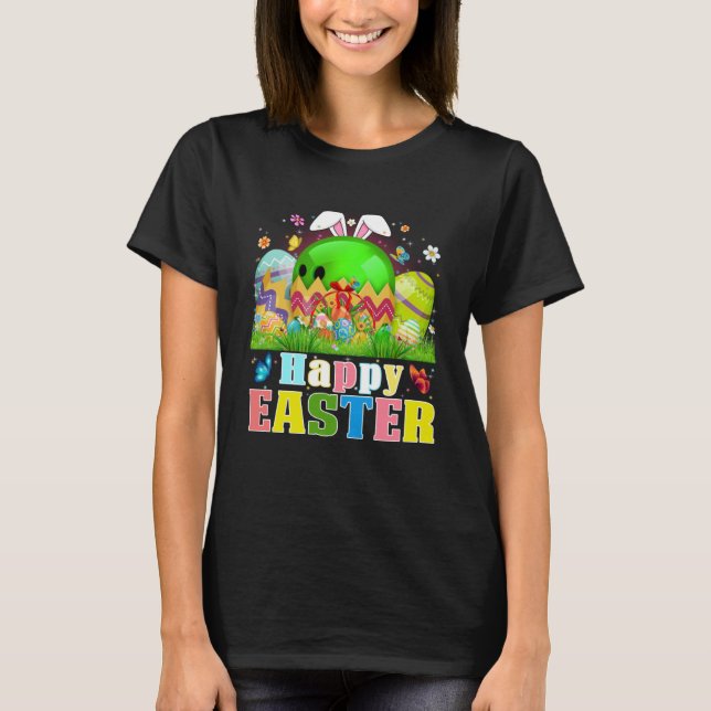 Cute Bowling Ball Hatched From Egg Easter Day Men  T-Shirt (Vorderseite)
