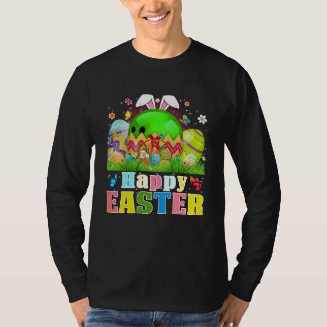 Cute Bowling Ball Hatched From Egg Easter Day Men  T-Shirt (Vorderseite)