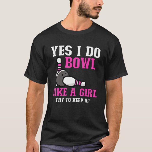 Cute Bowling For Women Girls Bowler Spare Me Ladie T-Shirt (Vorderseite)
