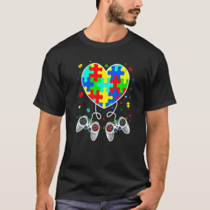 Cute Boys Autism Game Autism Awareness Month Day M T-Shirt