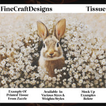  Cute Brown Bunny In A Daisy Meadow FK3 Decoupage