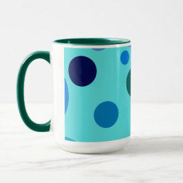 Cute Bubble design with Customizable Name Initial Tasse