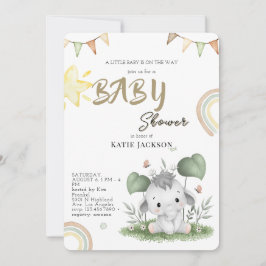 Cute Budget Baby Shower Einladung