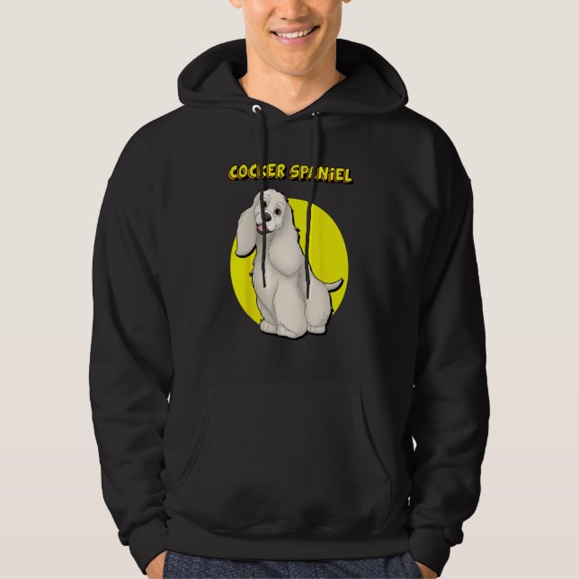 Cute Buff Cocker Spaniel Hoodie (Vorderseite)