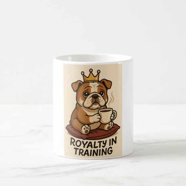 Cute Bulldog Mug Kaffeetasse (Mittel)