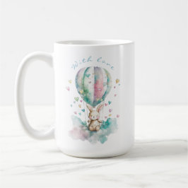 Cute bunny AVIATION, personalisiert Kaffeetasse