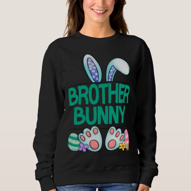 Cute Bunny Brother Bunny Cute Easter Family Matchi Sweatshirt (Vorderseite)