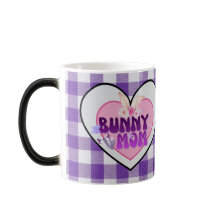 Cute Bunny Mom Coquette Purple Gingham Morphing Mu