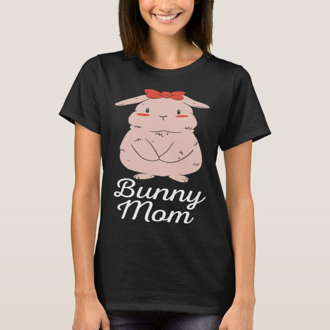 Cute Bunny Mom T-Shirt (Vorderseite)