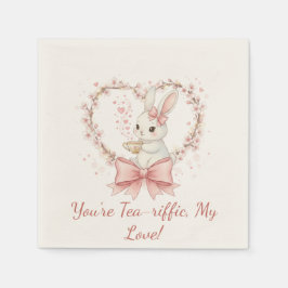 Cute Bunny Party - Personalized Event Decor Serviette