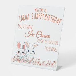 Cute Bunny Sockelschild