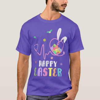 Cute Bunny With Bandana Heart Glasses Bubblegum Ea T-Shirt