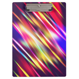 Cute bunte abstrakte Linien Wurf Kissen iPhone w Klemmbrett